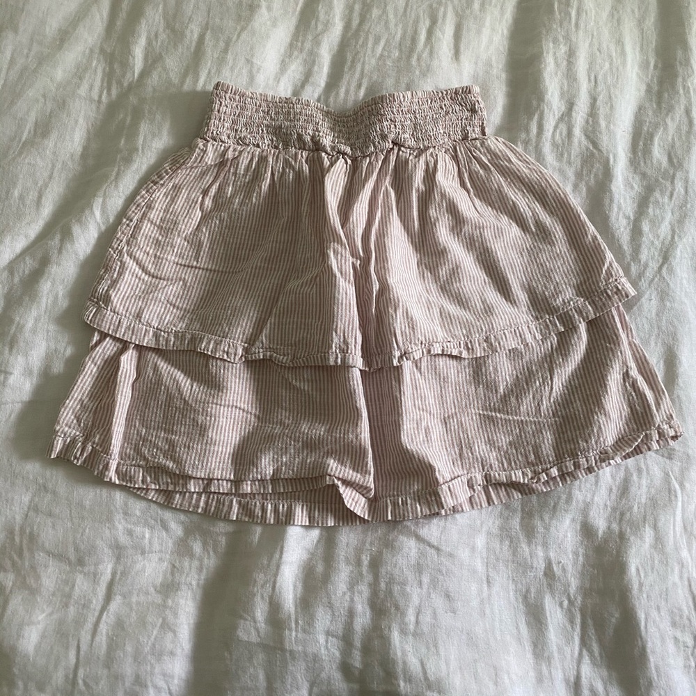 H&M Dirty Pink Striped Skirt